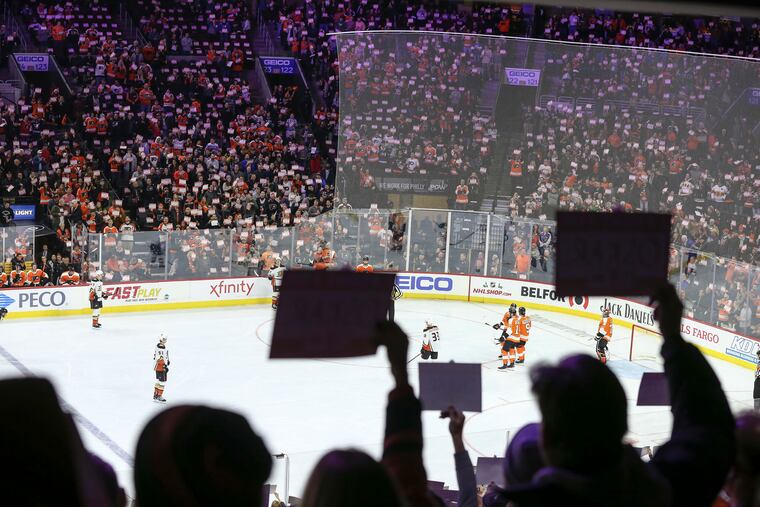 Like other NHL teams, the Flyers missed a significant revenue stream because the Wells Fargo Center, shown during a regular-season game last December, was not used for their playoff games due to the pandemic.