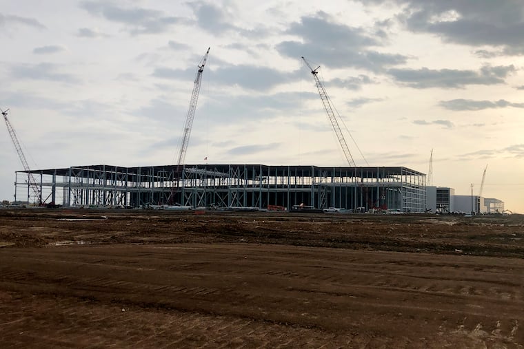 A Ford electric truck plant under construction in Stanton, Tenn., in 2023. The project has been repeatedly delayed by Ford over the past 18 months.