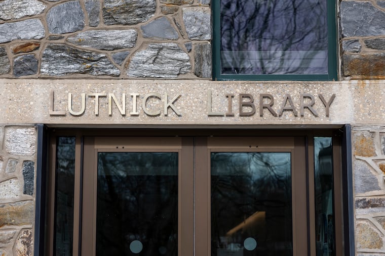 The exterior of Lutnick Library at Haverford College.