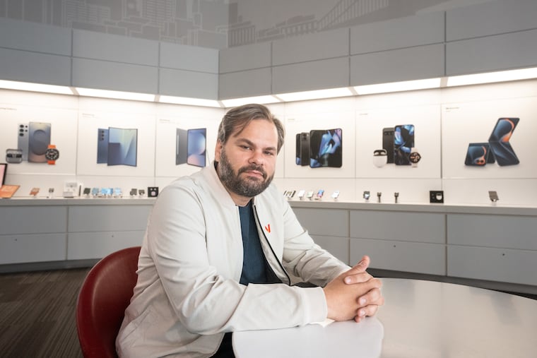Matt Coakley, market president for Verizon's Northeast region, at the Verizon store on Walnut Street, in Philadelphia, July 29, 2025.