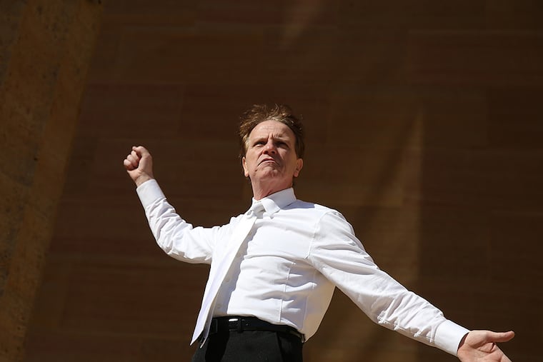 Joe Caltagirone, a bartender from Port Richmond, is offering his one-man show free to any public school that will have him.