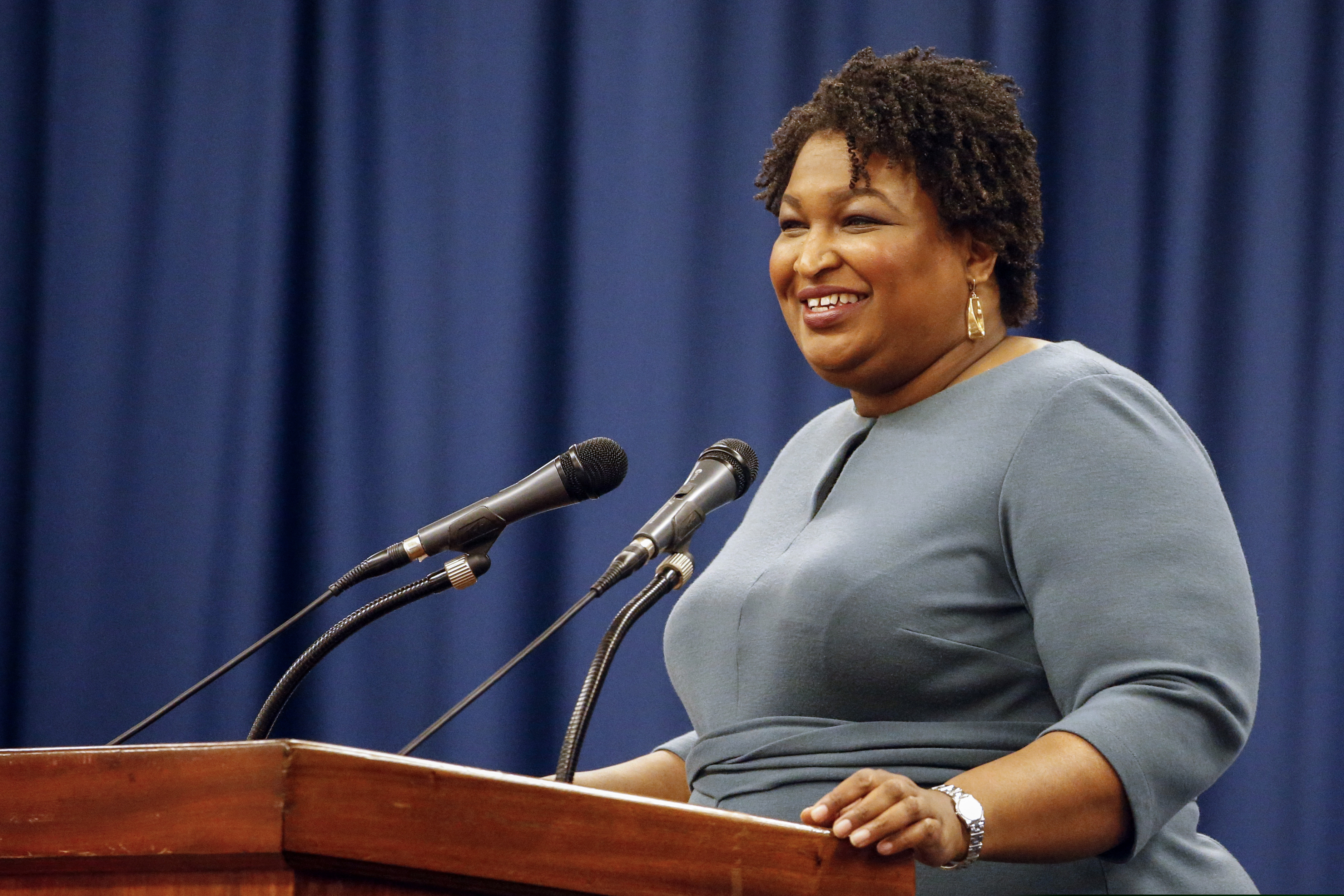 Stacey Abrams speaks at the unity breakfast in Selma, Ala., in March. Many Black voters are skeptical of voting by mail even as states seek to expand that option during the coronavirus pandemic. In 2018, Abrams’ campaign mailed 1.6 million absentee ballot requests to Georgia voters during her unsuccessful bid for governor. The campaign emphasized that it was a safe and easy way to vote.