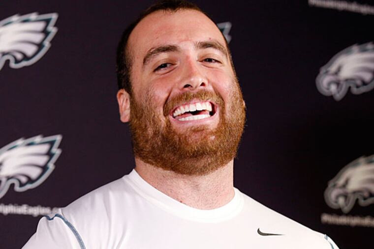 Eagles offensive lineman Mike Coccia. (Yong Kim/Staff Photographer)