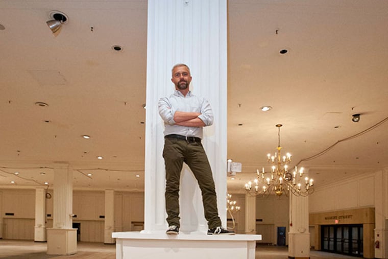 Franklin Flea founder and producer Mark Vevle in the Old Strawbridge's building, 801 Market where he plans to restart the market over six-weeks starting November 16. November 7, 2013 ( RON TARVER / Staff Photographer )