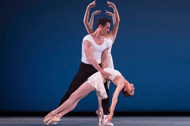 Pennsylvania Ballet Soloists Lillian DiPiazza and James Ihde in George Balanchine’s Concerto Barocco.