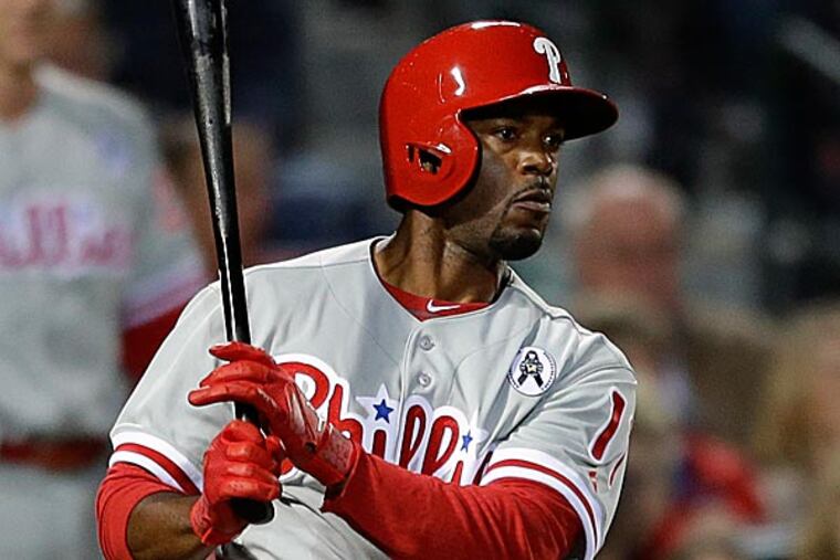 Jimmy Rollins hit second while speedy centerfielder Ben Revere was penciled into the leadoff spot. (David Goldman/AP)