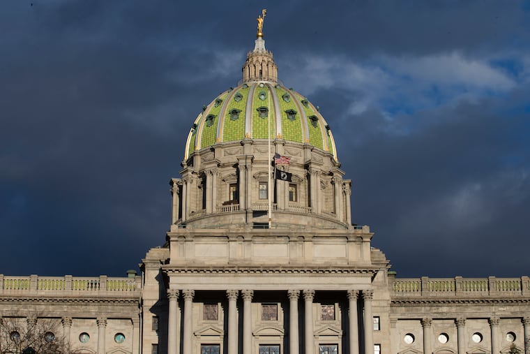 The State Capitol Building in Harrisburg.