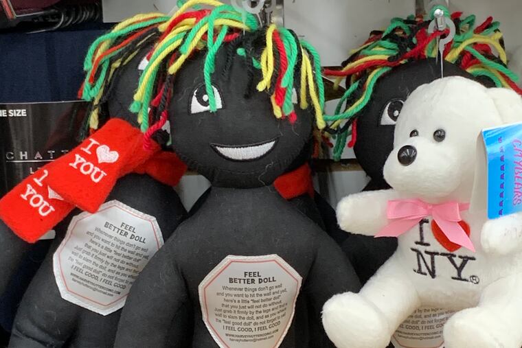 The "Feel Better Doll" featured instructions to "whack" the doll "whenever things don't go well and you want to hit the wall and yell."