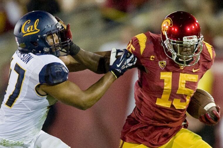 Nelson Agholor was taken with the 20th pick in the draft. (Associated Press)