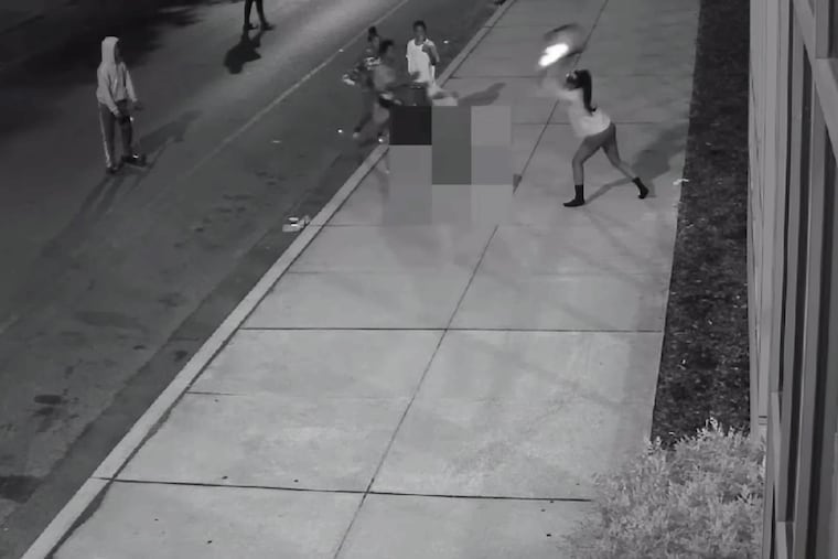 Philadelphia police release video of 7 teens wanted in traffic cone beating death of 73-year-old man. James Lambert Jr. was attacked June 24 on Cecil B. Moore Avenue near 21st Street in North Philadelphia, which was caught on surveillance video. He died the next day.