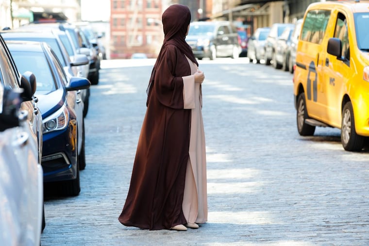 An Al Shams Apparel ombre abaya and hijab.