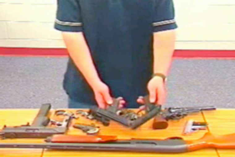 This video of a young man pulling 12 guns of increasing size from his pants has led schools to mandate uniforms.