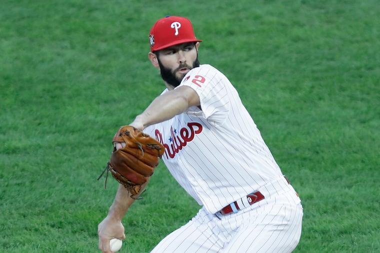 Phillies pitcher Jake Arrieta suffered a Grade 1 strain of his right hamstring in Tuesday night's start against the New York Mets.