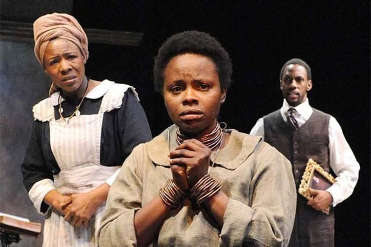 Wilma’s The Convert starring Starla Benford, Nancy Moricette, and Irungu Mutu. (Photo by Stan Barouh)