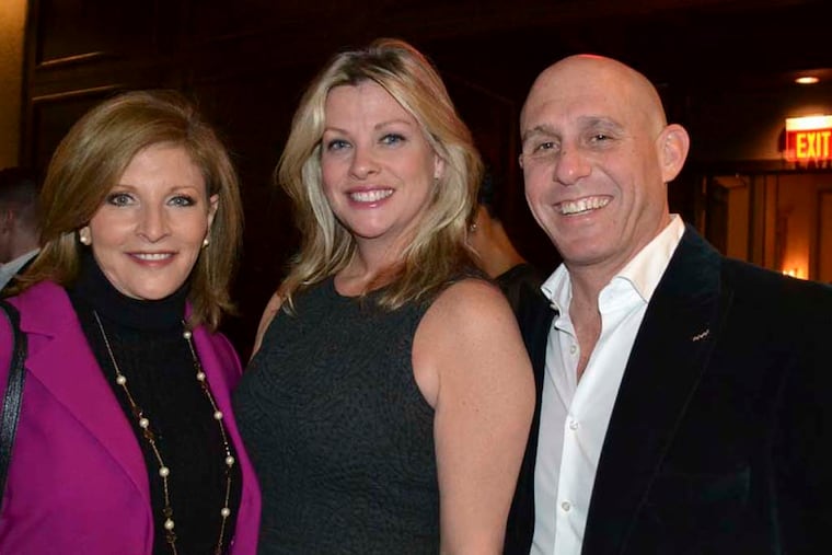 CBS 3 anchor and reporter, Stephanie Stahl, chats with Donna and Charlie Pasquale. Maggie Corcoran