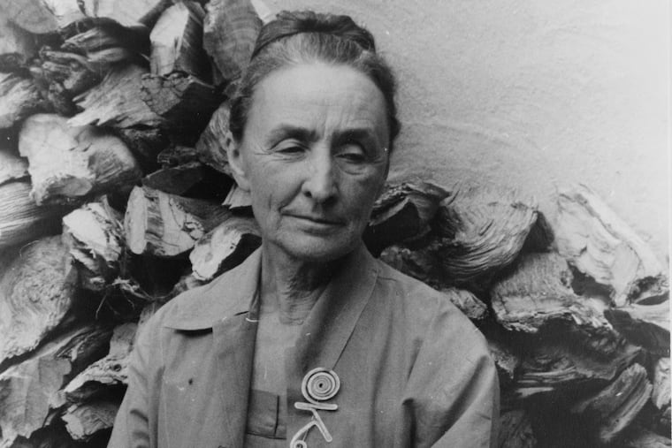 Georgia O'Keeffe in Abiquiú, N.M., in August 1950. She moved there full time from New York in 1949.