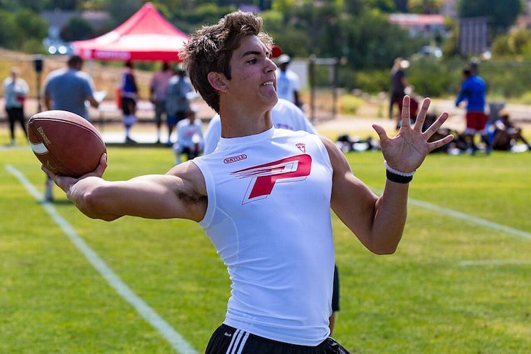 Princeton quarterback Brevin White.