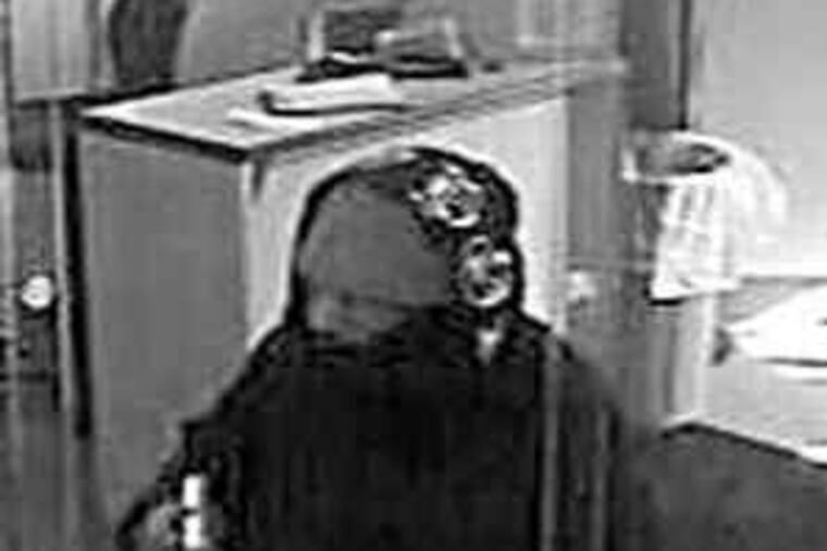 Wachovia (left), PNC (center) and Bank of America heist suspects.