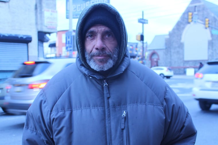 Eduardo Aponte shares a room with other homeless men in Kensington or sleeps on the street most nights. He's one of many Latinos who avoids homeless shelters, who the city is trying to reach.