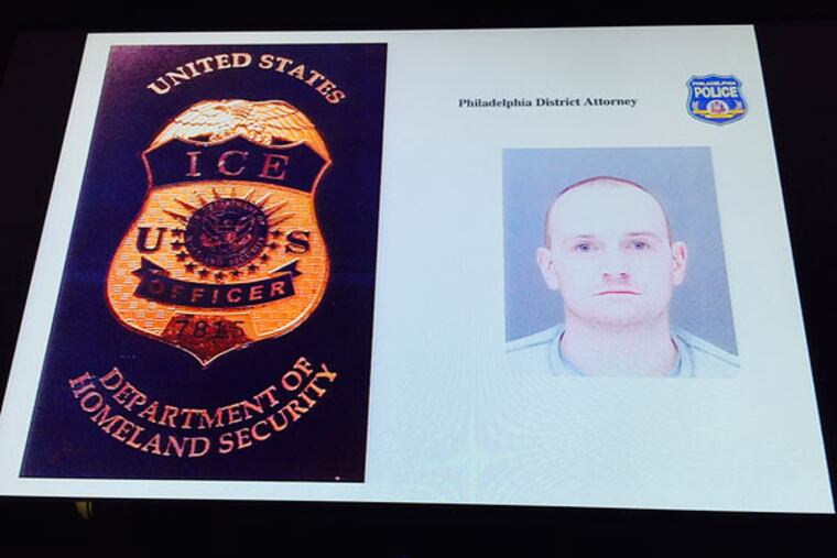 Agent Justin Ford, 31, was charged with theft, receiving stolen property, official oppression and conspiracy.