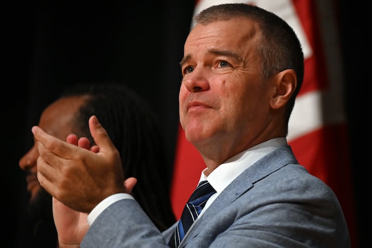 Managing Director Adam Thiel during graduation ceremonies for the police academy Class #402 of the Philadelphia Police Department and Temple University Police Department on June 17, 2024.