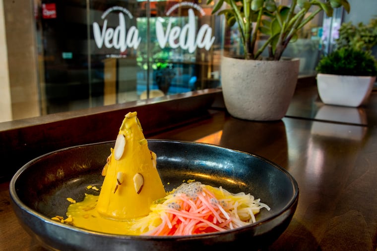 Mango kulfi, an international ice cream variations, at Veda: Modern Indian Bistro.