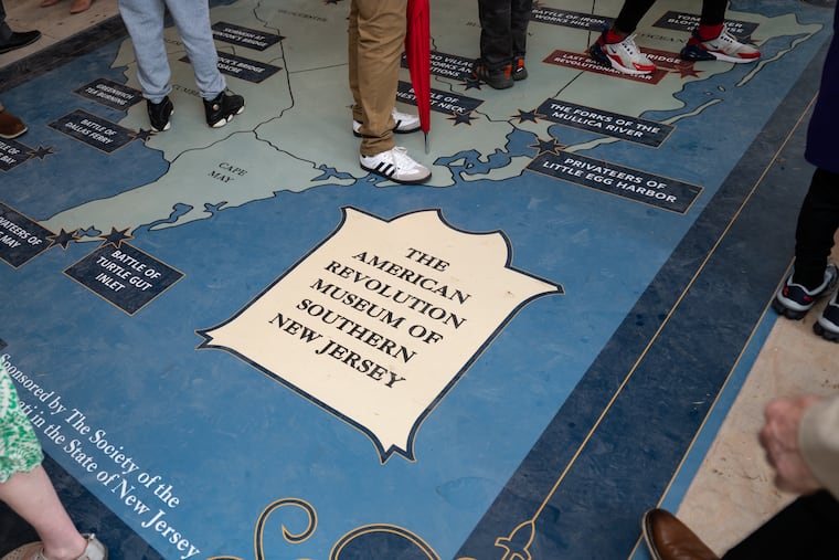 Visitors explore the exhibits at the grand opening of the American Revolution Museum of Southern New Jersey in Camden, N.J., on Saturday, June 27, 2026.