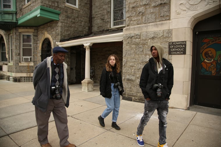 Norman Cain, 75, Natasha Hajo, 20, and Mark Dawkins, 18, spent eight months photographing and writing about West Philadelphia and their own experiences as part of Drexel University's Tripod program.