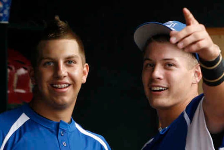 Brian O'Grady (right), shown here with teammate Mark Donato at the 2009 Carpenter Cup series, was called up by the Reds on Monday.