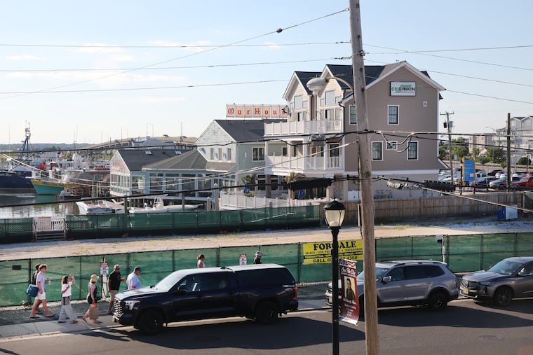 The Oar House Pub, off 42nd Place, at right, would like to expand to the empty lot adjacent to it, and found itself in a controversy with neighbors over the noise, in Sea Isle City, Wednesday, June 24, 2026.