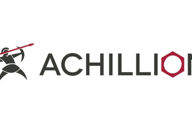 Logo of Achillion Pharmaceuticals, Inc., which was acquired by Alexion Pharmaceuticals Inc. of Boston for $930 million.