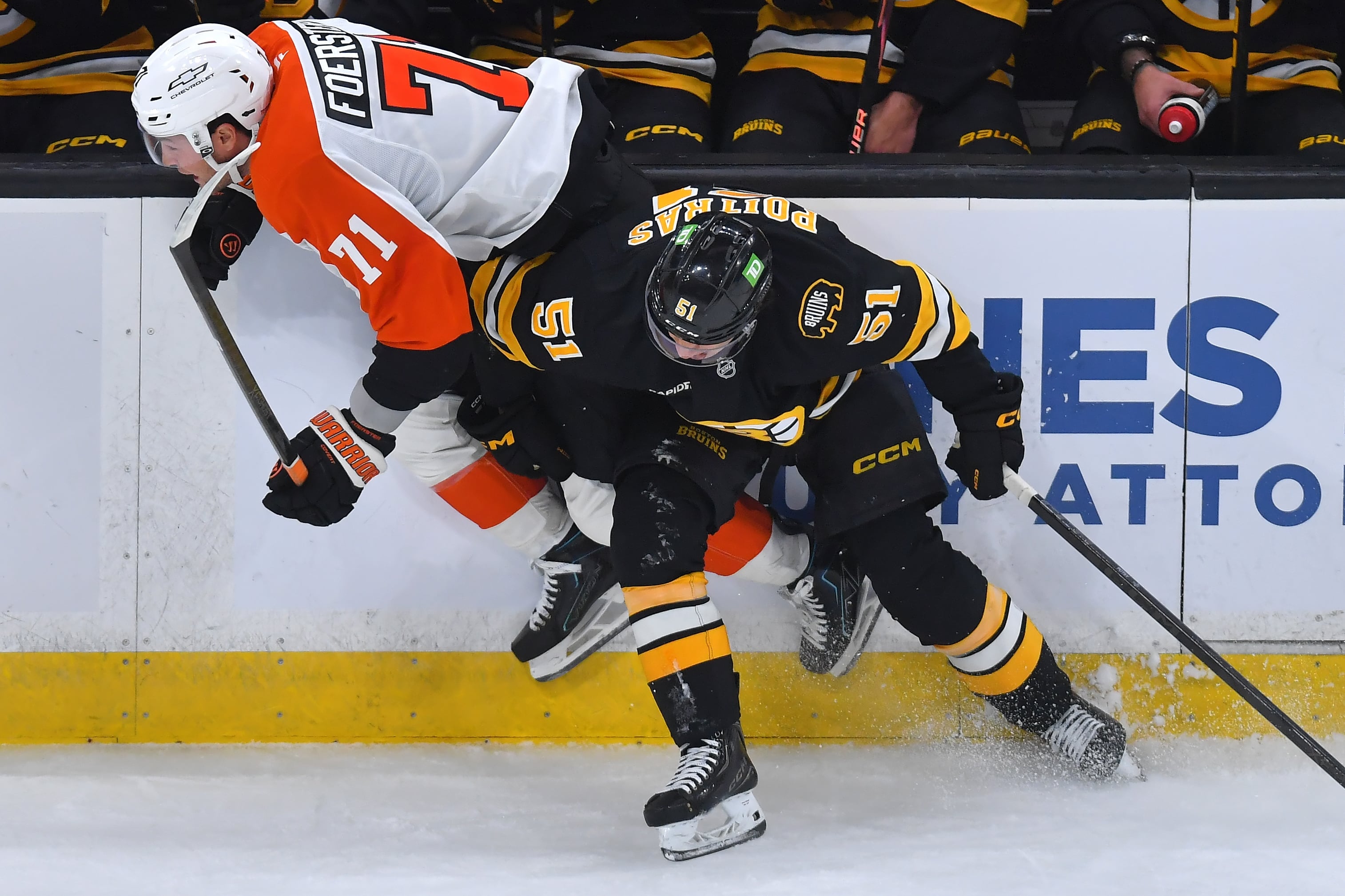 Flyers take another hit in 5-1 Boston loss, dropping six straight to start season