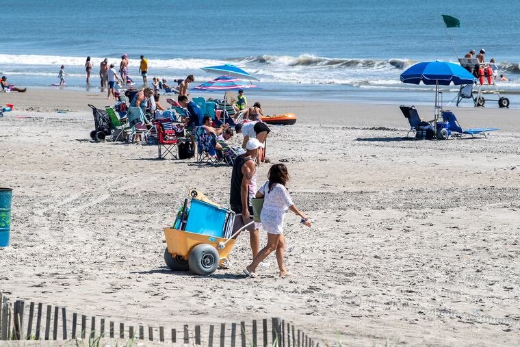 Beachgoers enjoy Labor Day in Sea Isle City as New Jersey's summer season comes to a close.