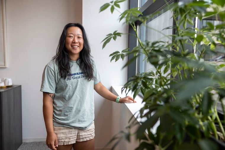 Lilly Chen, cofounder of FSH Technologies, in the company's ne office space in Philadelphia.