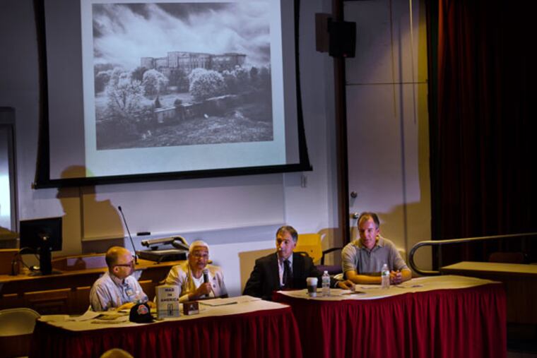 A panel discussion Friday, June 19, commemorated the 25th anniversary of the infamous Philadelphia State Hospital at Byberry's closure. (ALEJANDRO A. ALVAREZ/Staff Photographer)