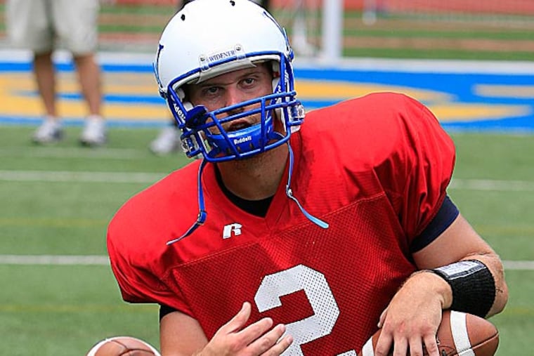 Chris Haupt leads Widener against Mount Union Saturday. (Akira Suwa/Staff file photo)