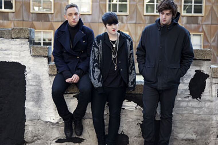 The xx: (from left) Oliver Sim, Romy Madley Croft, Jamie Smith. Sim and Croft have been friends since day care.