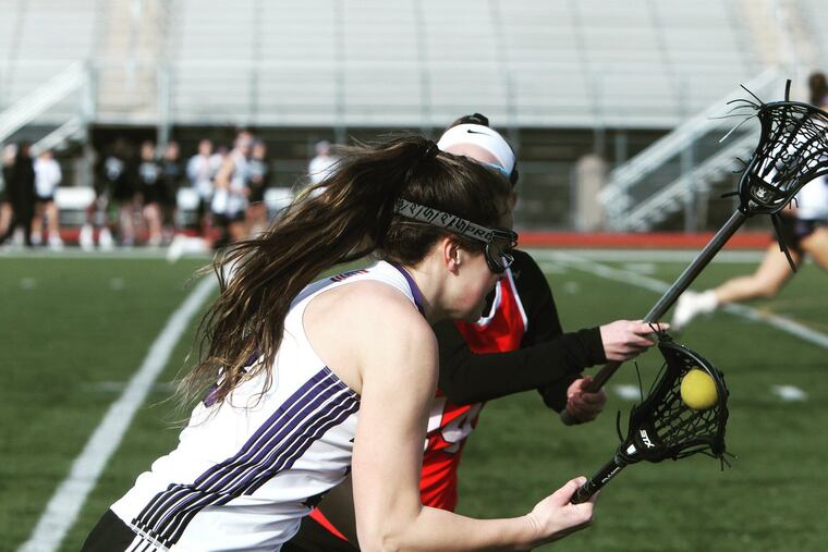 Katie Baker scored a game-high five goals for the Phoenixville girls' lacrosse team in its 20-9 win over Bonner-Prendergast on April 26.