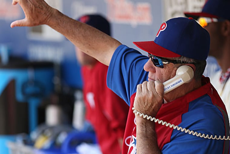 Phillies bench coach Larry Bowa. (David Maialetti/Staff Photographer)