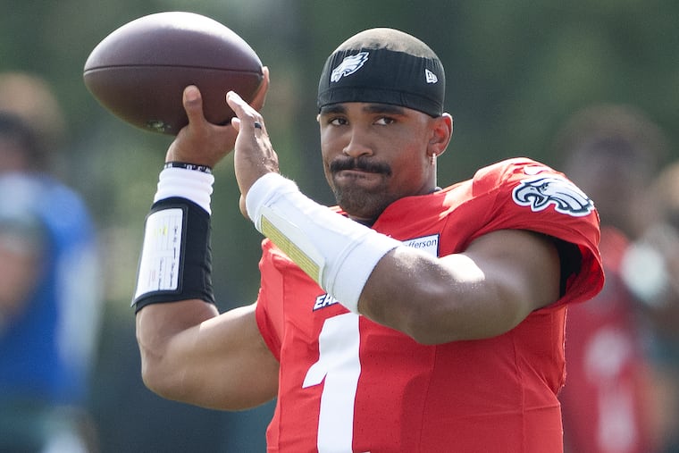 Social chatter about Jalen Hurts' training camp picks often lacks essential context.