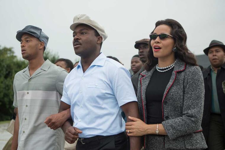 David Oyelowo as Martin Luther King, Jr. in "Selma" with Carmen Ejogo. "The thing that I really wanted to get right was to join the dots between the man we know and the man we don't," he says.