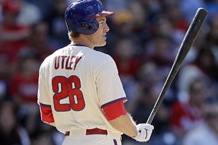 "At this point, I don't think it would be beneficial to slow it down," Chase Utley said. (Matt Slocum/AP)