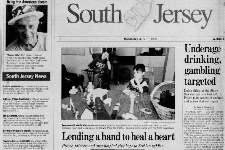 A Serbian toddler has heart surgery.