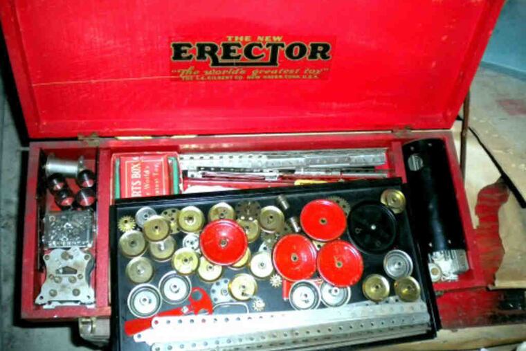 One of the A.C. Gilbert Co. Erector sets to be offered for sale by Ron Gilligan Auctioneering in Hollidaysburg, Pa. The auctioneers estimate prices may range between $50 and $500.