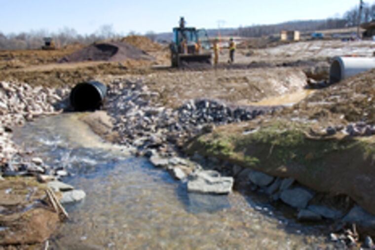 O'Neill Properties, a developer with a green reputation, is restoring Little Valley Creek and building flood controls and irrigation systems at its mixed-use project at a former steel mill in Frazer.