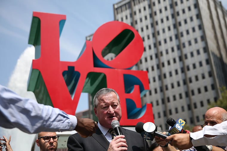 Democratic mayoral nominee Jim Kenney said he would forgo $5 million to $6 million in federal funds rather than adopt a law enforcement policy he said violates immigrants’ civil rights. (DAVID MAIALETTI / Staff Photographer)