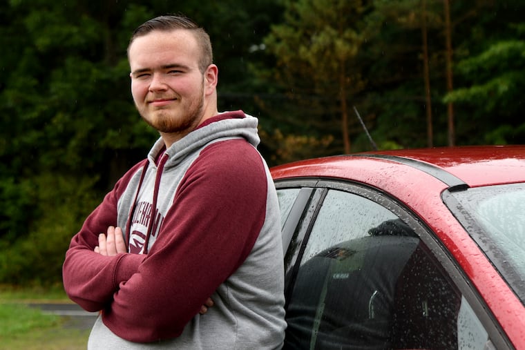 Gavin Perrin is photographed at his Turbotsville, Pa. home Sept. 3. He has lost a substantial amount weight through bariatric surgery.