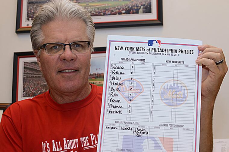 Phillies coach Pete Mackanin.