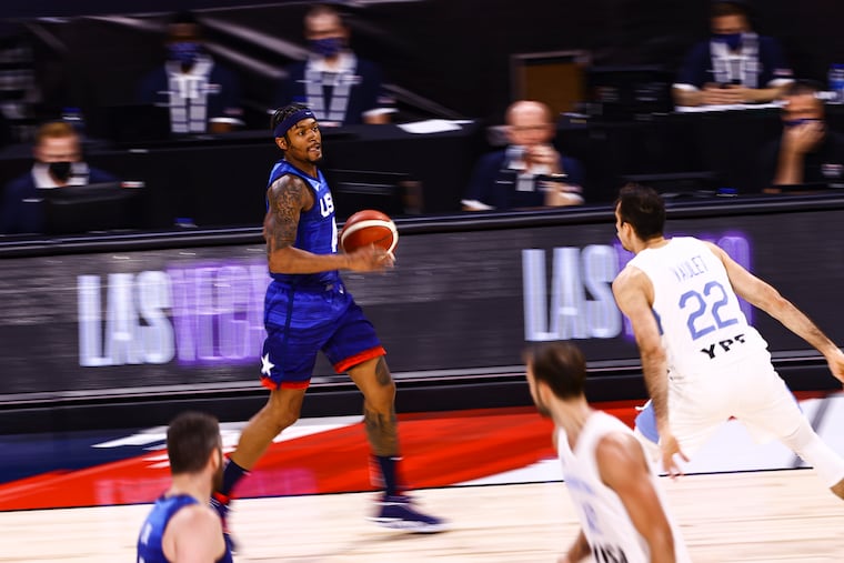 Bradley Beal on the ball during the U.S.' game against Argentina on July 13.