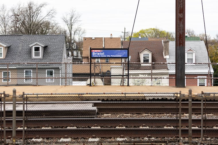 A Bristol train stop where three people were hit and killed by an Amtrak train.